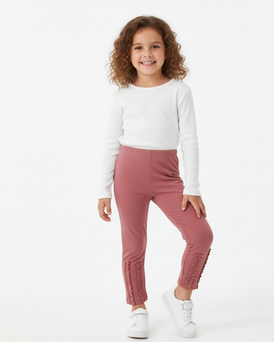 LEGGING ROSA CON CEÑIDOS