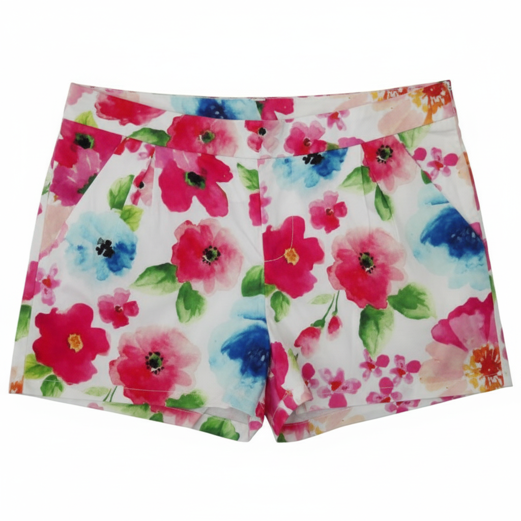 PANTALONES SHORT FLORES