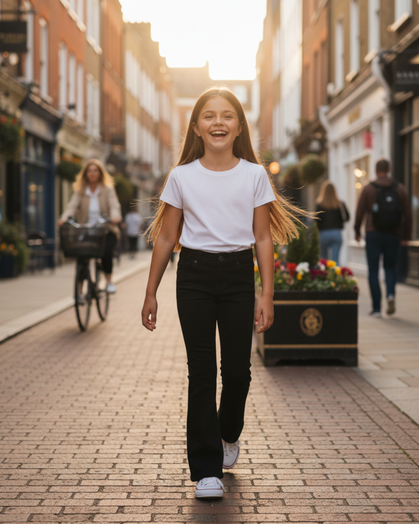 PANTALÓN NEGRO CAMPANA NIÑA