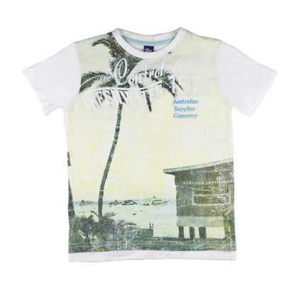 CAMISETA MANGA CORTA ESTAMPADO PLAYA