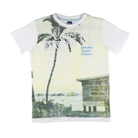 CAMISETA MANGA CORTA ESTAMPADO PLAYA