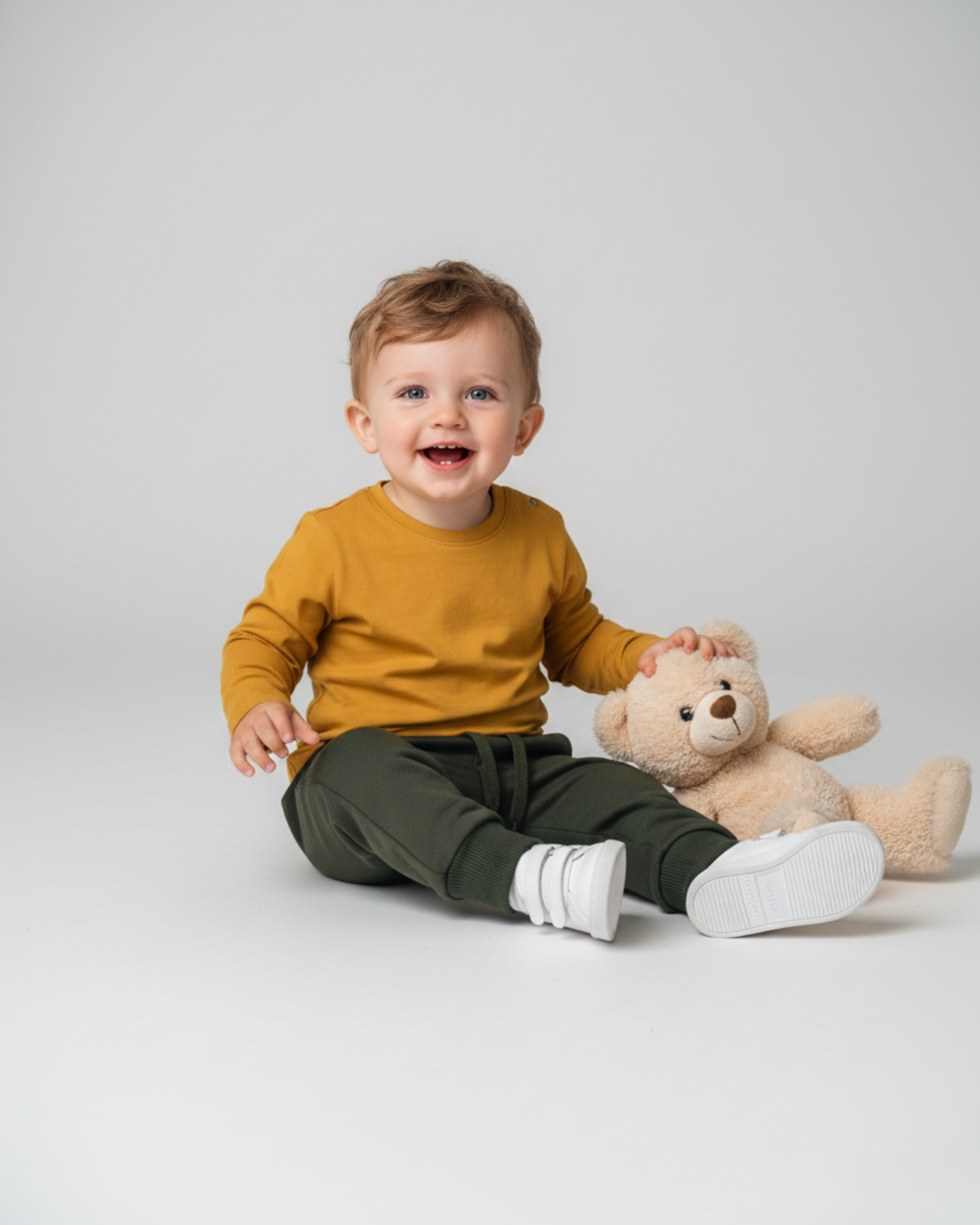 PANTALÓN JOGGING VERDE MILITAR NIÑO