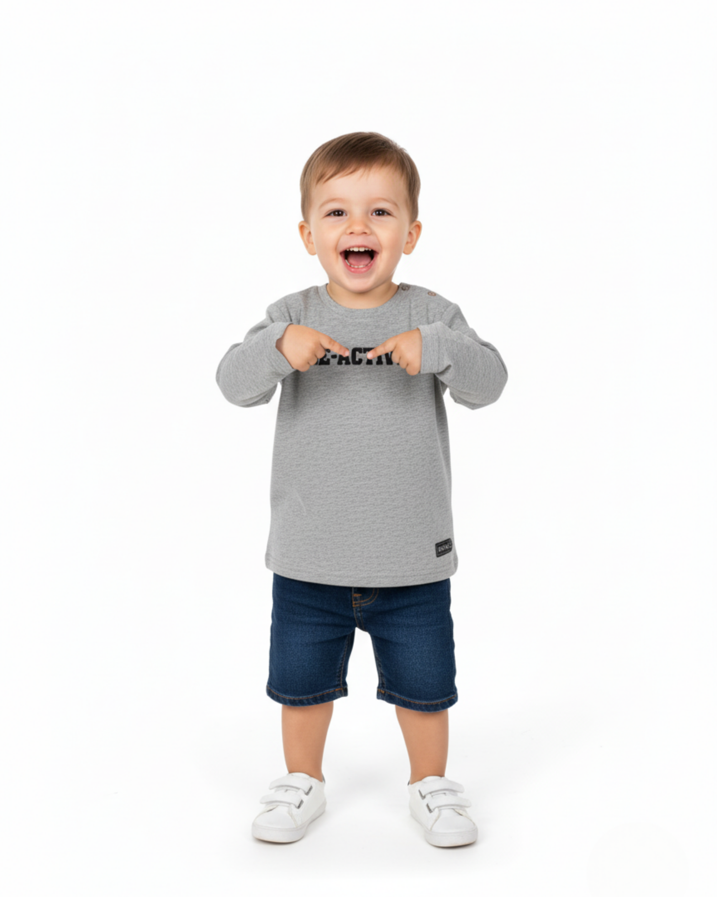 CAMISETA BE ACTIVE GRIS