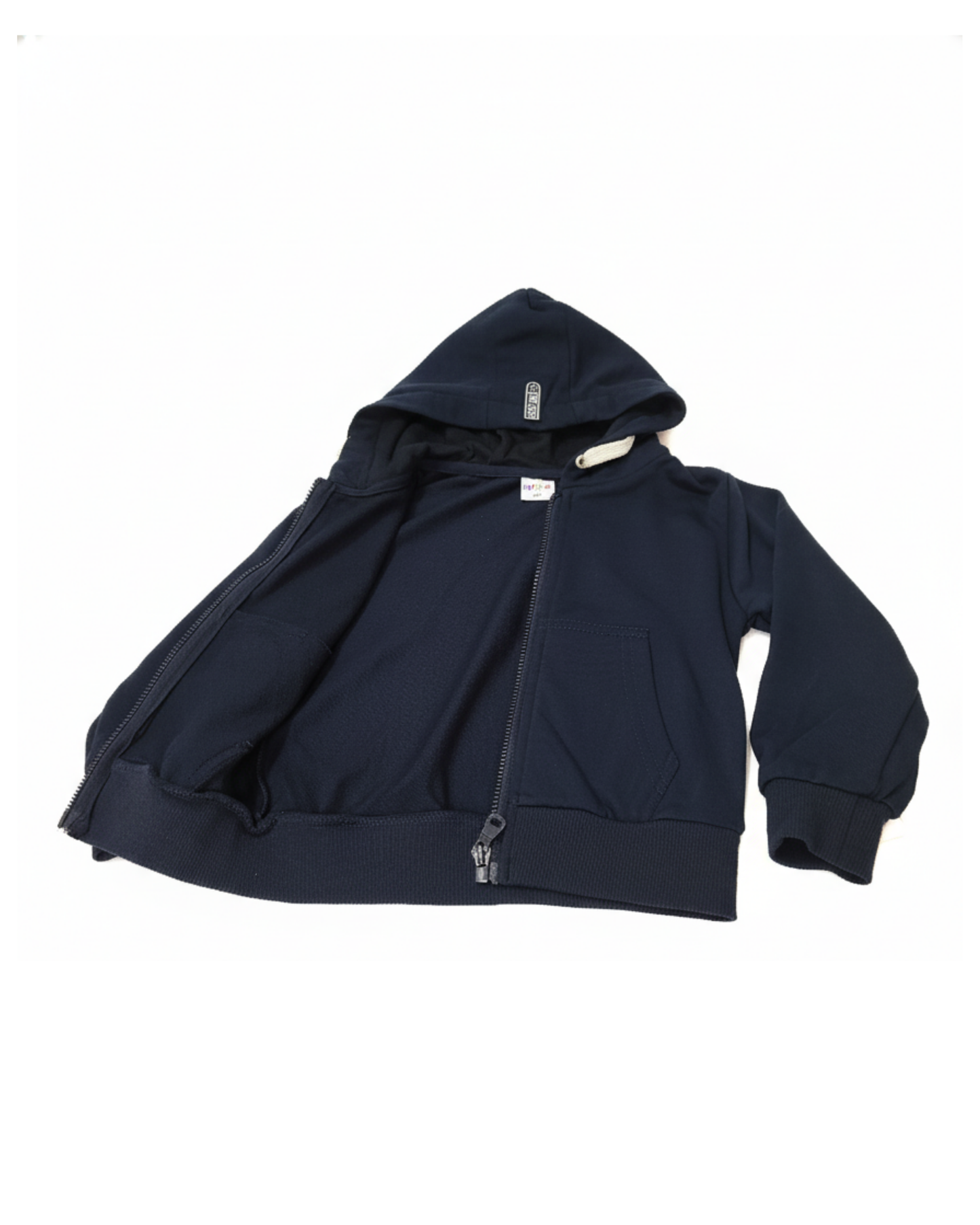 CHAQUETA BÁSICA AZUL MARINO CON GORRO