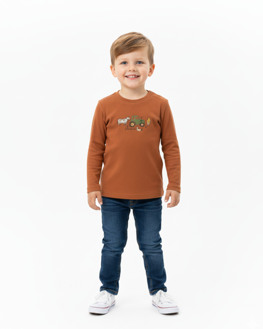 CAMISETA GRANJA ALGODÓN ECOLÓGICO