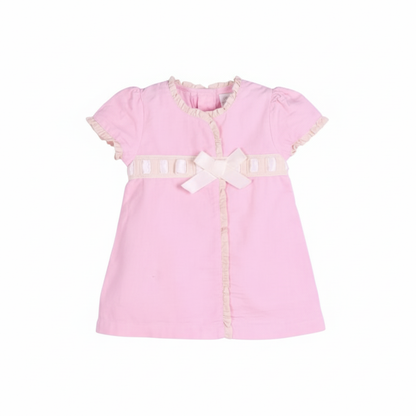 VESTIDO ROSA CON LAZO