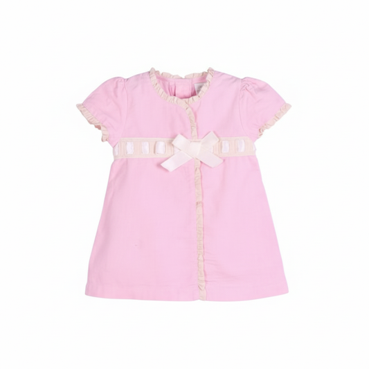 VESTIDO ROSA CON LAZO