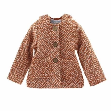 ABRIGO DE PAÑO COLOR CALDERA