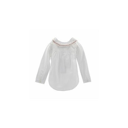 BLUSA MANGA LARGA BAJO PUNTILLA